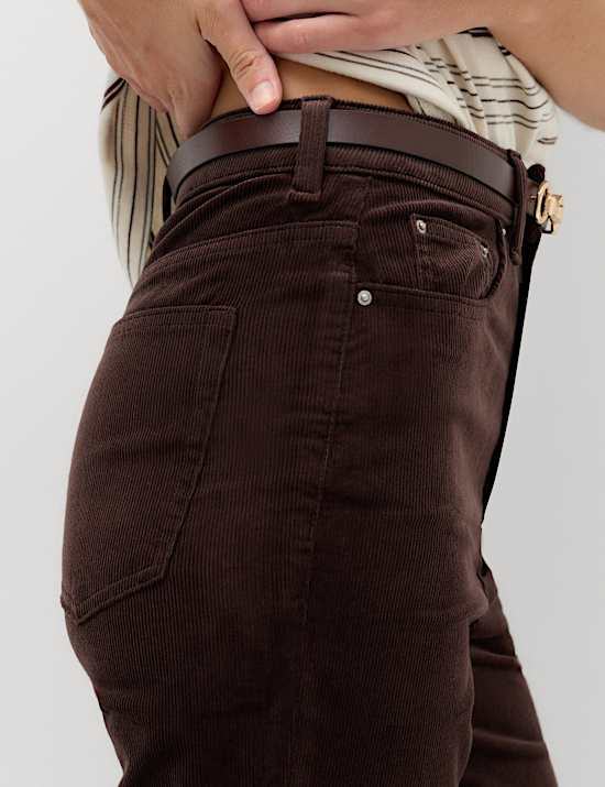 Kordhose mit geradem Bein