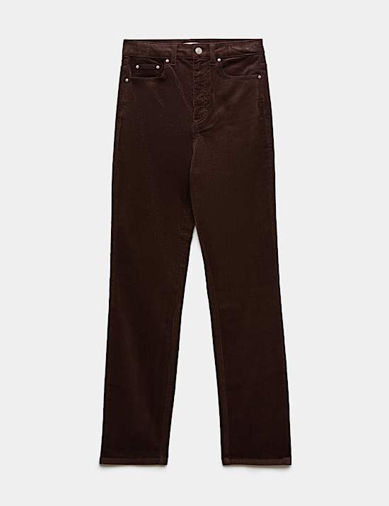 Kordhose mit geradem Bein