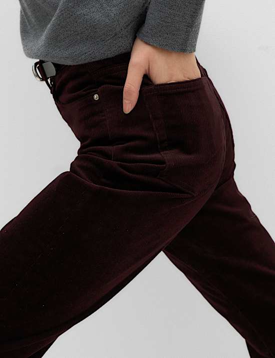 Cord Straight Leg Trousers