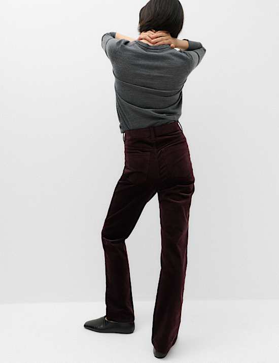 Cord Straight Leg Trousers
