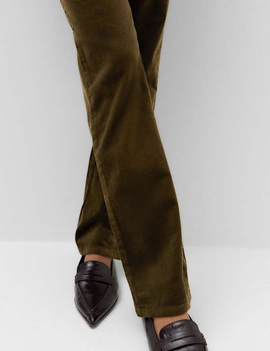 Cord Straight Leg Trousers