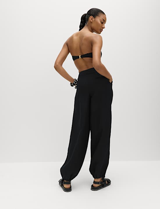 Pure Linen Balloon Trousers