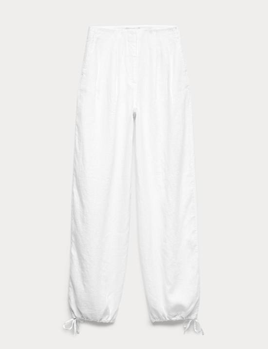 Pure Linen Balloon Trousers