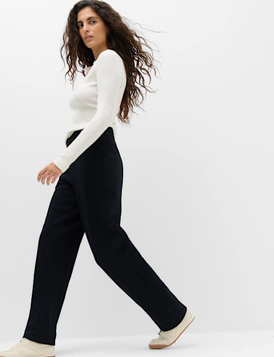Pure Cotton Straight Leg Joggers