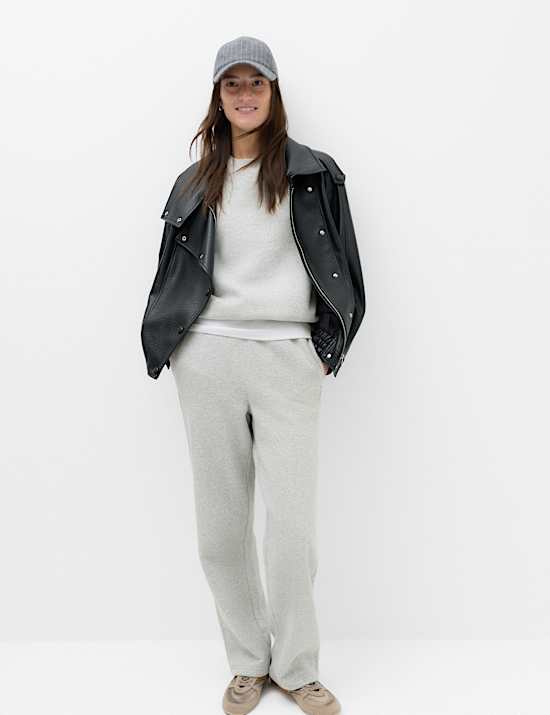 Pure Cotton Straight Leg Joggers