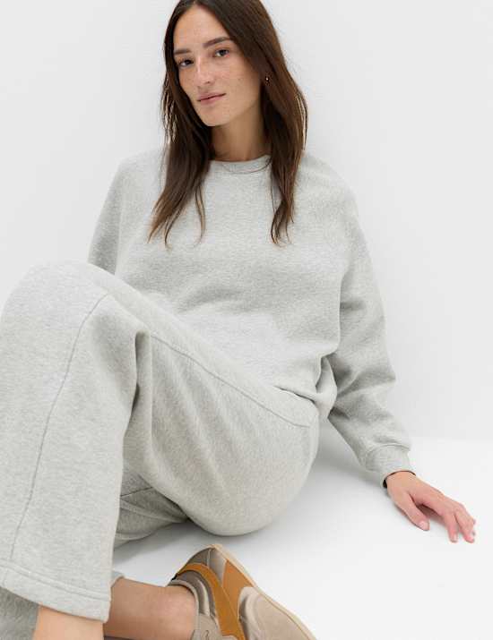 Pure Cotton Straight Leg Joggers