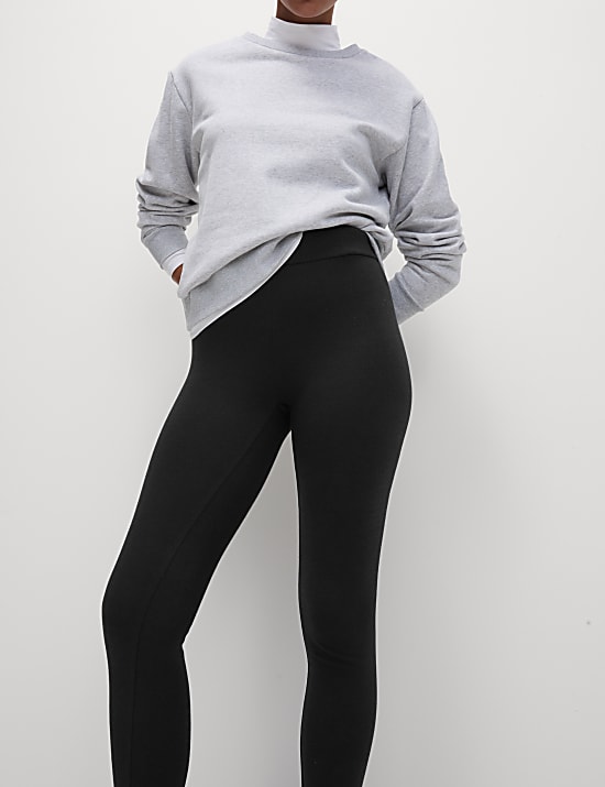 Cotton Blend Thermal Leggings
