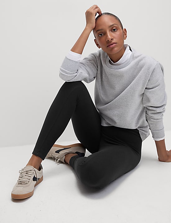 Cotton Blend Thermal Leggings