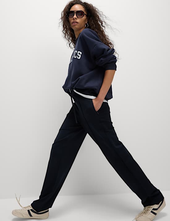 Cotton Rich Straight Leg Joggers