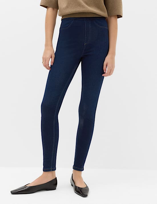 Jeggings confortable taille haute &eacute;lastique
