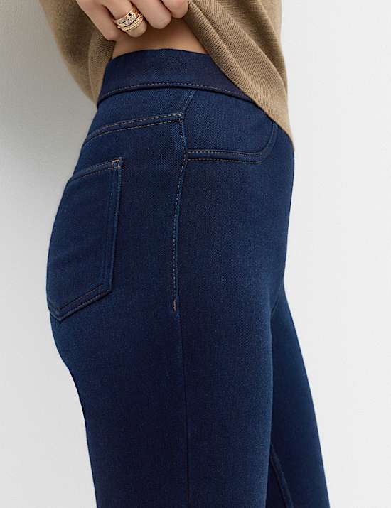 Jeggings confortable taille haute &eacute;lastique