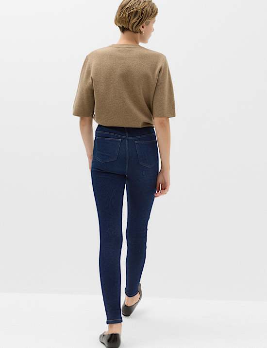 Jeggings confortable taille haute &eacute;lastique