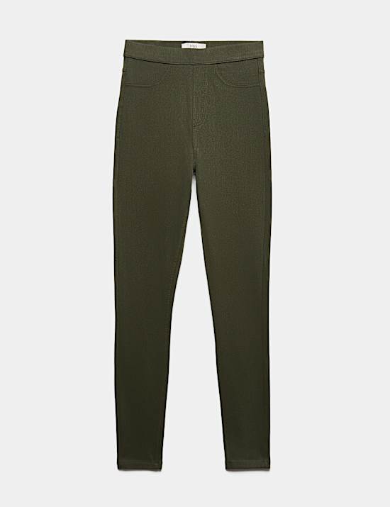 Jeggings confortable taille haute &eacute;lastique