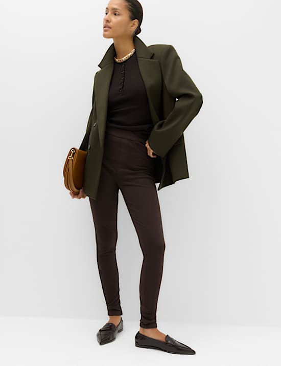 Cosy Pull On High Waisted Jeggings