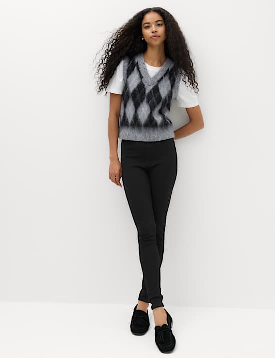 Jeggings confortable taille haute &eacute;lastique