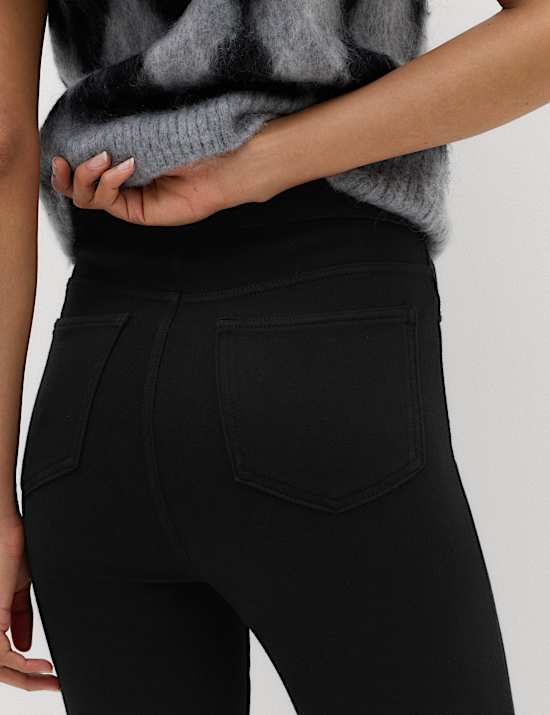 Jeggings confortable taille haute &eacute;lastique