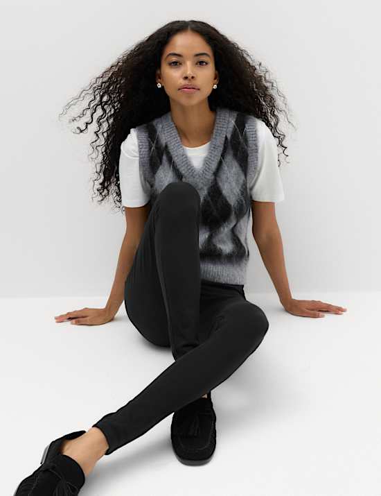 Jeggings confortable taille haute &eacute;lastique