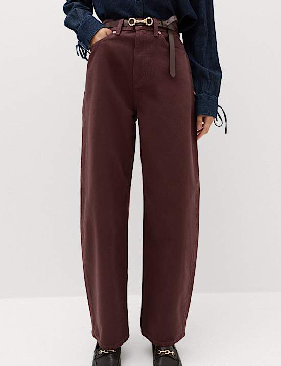 High Waisted Balloon Leg Jeans