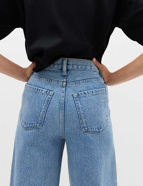 High Waisted Balloon Leg Jeans