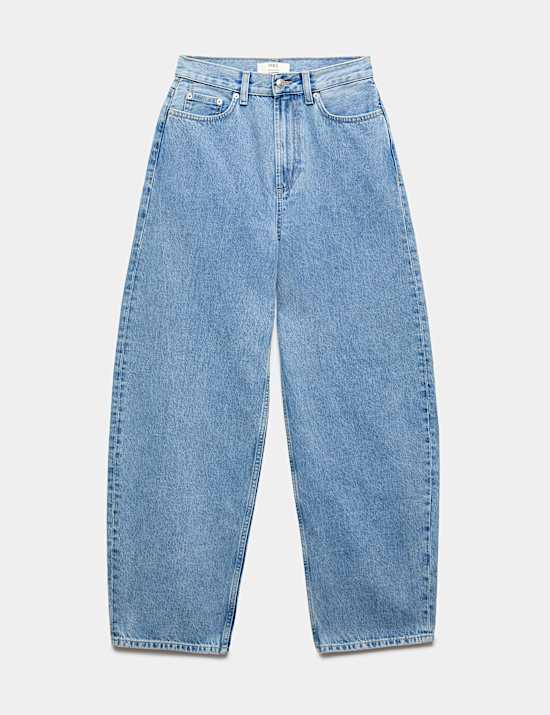 High Waisted Balloon Leg Jeans