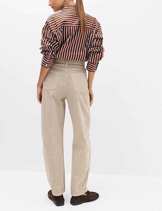 Jean ballon taille haute