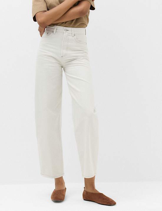 Jean ballon taille haute