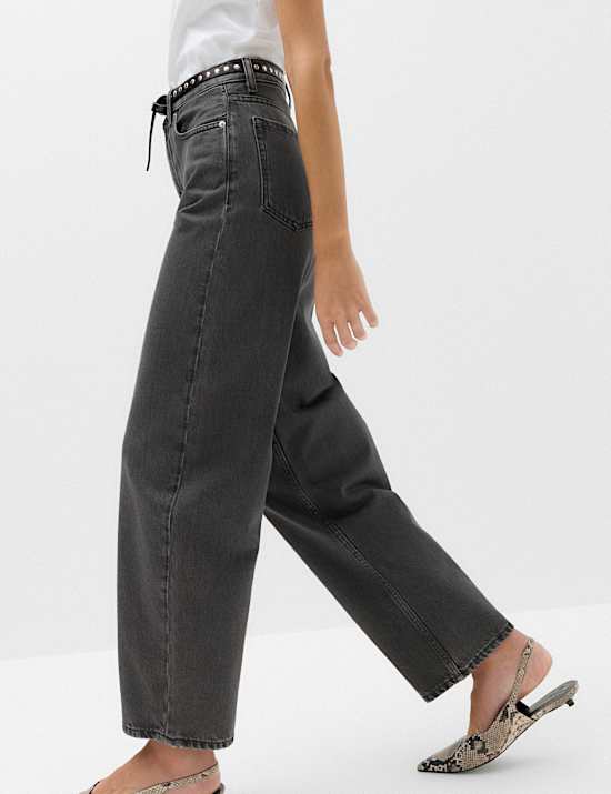 Jean ballon taille haute