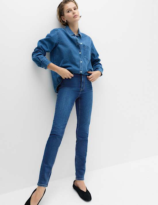 Ivy High Rise Skinny Ankle Grazer Jeans