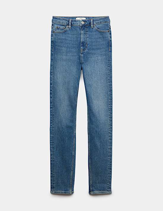 Ivy Mid Rise Skinny Ankle Grazer Jeans