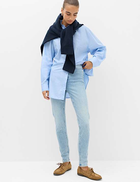 Ivy High Rise Skinny Ankle Grazer Jeans