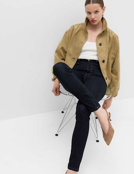Ivy High Rise Skinny Ankle Grazer Jeans