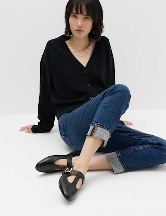 Jeans pitillo cortos de cintura alta Harper