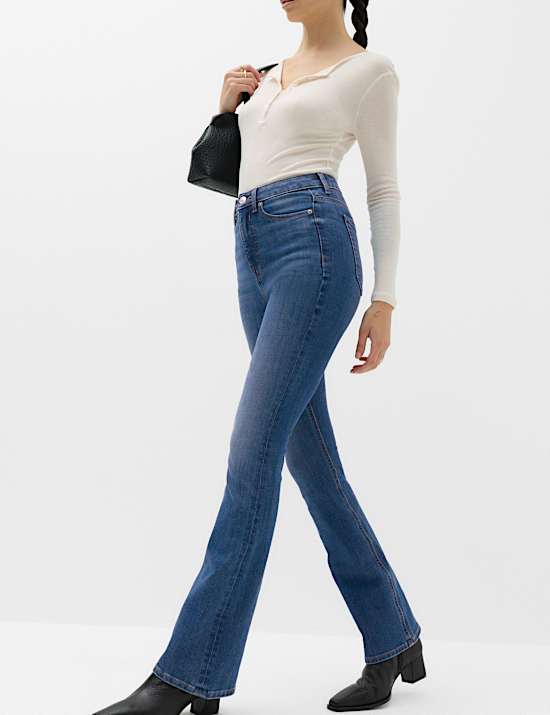 Magic Shaping High Waisted Slim Flare Jeans