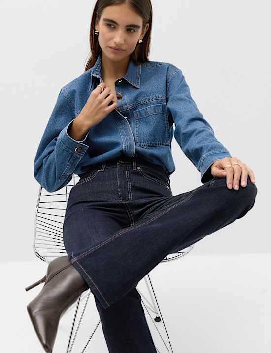 Magic Shaping High Waisted Slim Flare Jeans