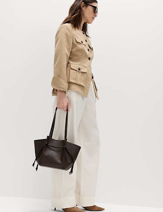 Lot de 2 pantalons jambe droite en popeline 100 % coton