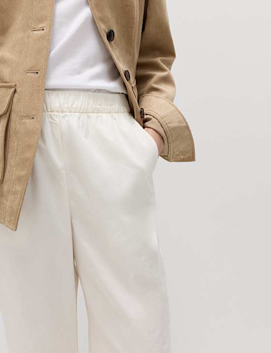 Lot de 2 pantalons jambe droite en popeline 100 % coton