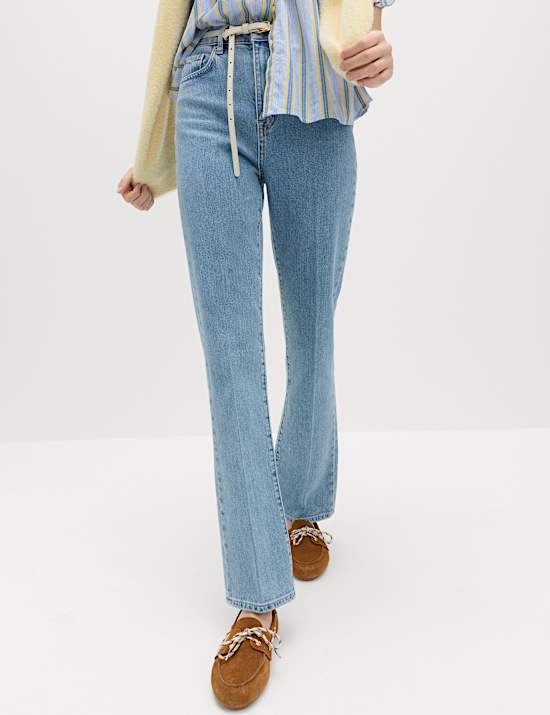 High Waisted Flared Jeans