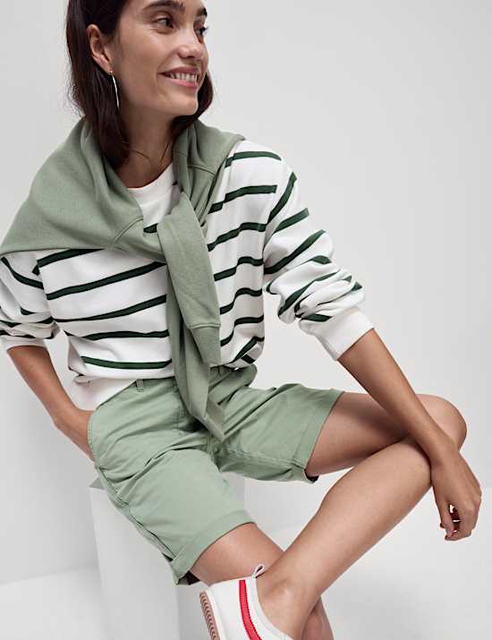 2pk Cotton Rich Tea Dyed Chino Shorts