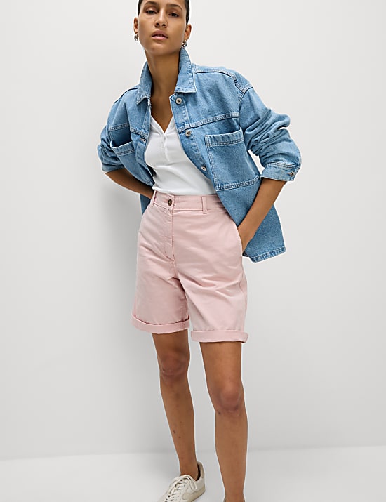 Cotton Rich Tea Dyed Chino Shorts