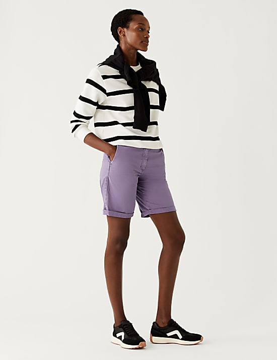 Cotton Rich Tea Dyed Chino Shorts