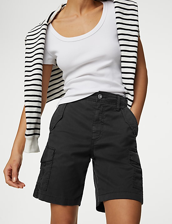 Shorts mit hohem Lyocell™-Anteil und Teefärbung
