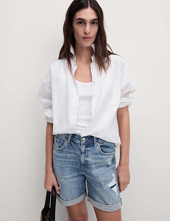 Denim Boyfriend Shorts