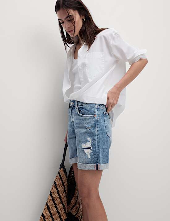 Denim Boyfriend Shorts
