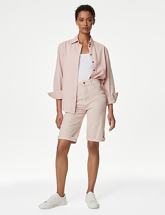 Magic Shaping Denim High Waisted Shorts