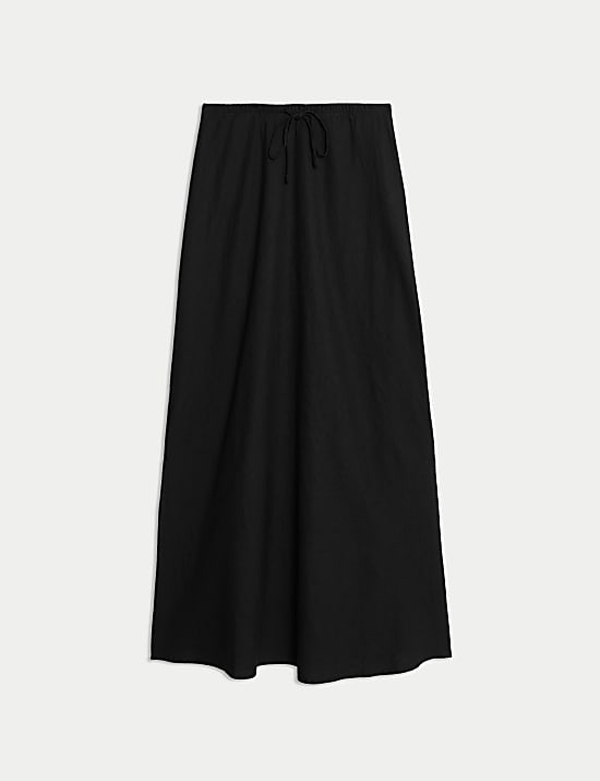 Bias Cut Maxi Skirt