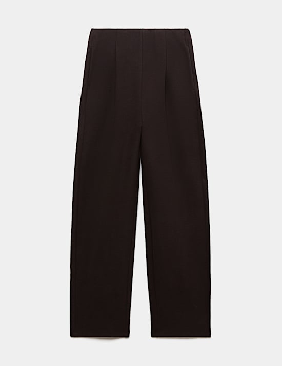 Pleated Barrel Leg Trouser