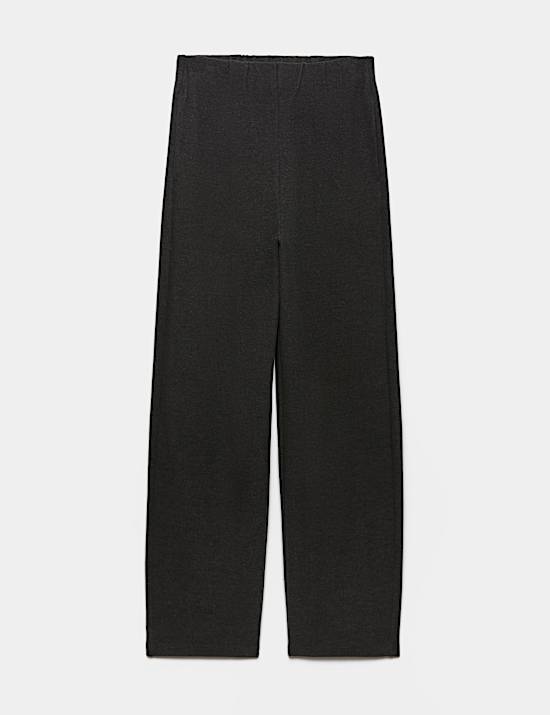 Pleated Barrel Leg Trouser