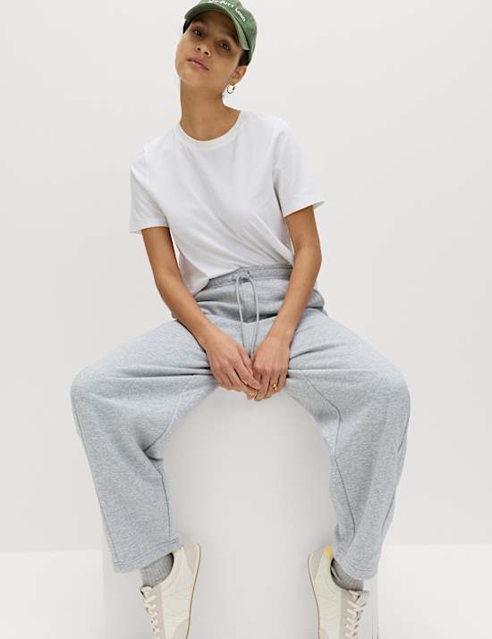 Cotton Rich Carrot Leg Ankle Grazer Joggers