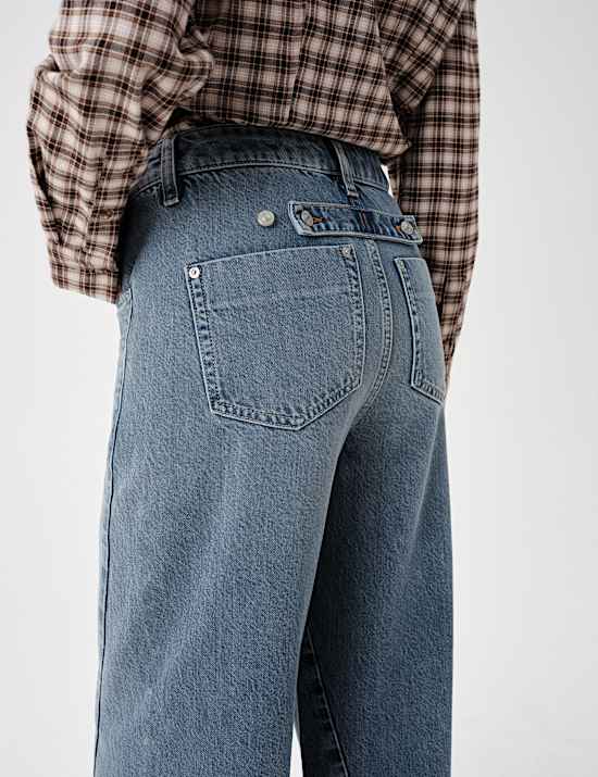 Twisted Seam Wide Leg Jean