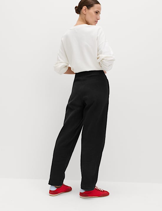 Cotton Rich Brushed Carrot Leg Joggers